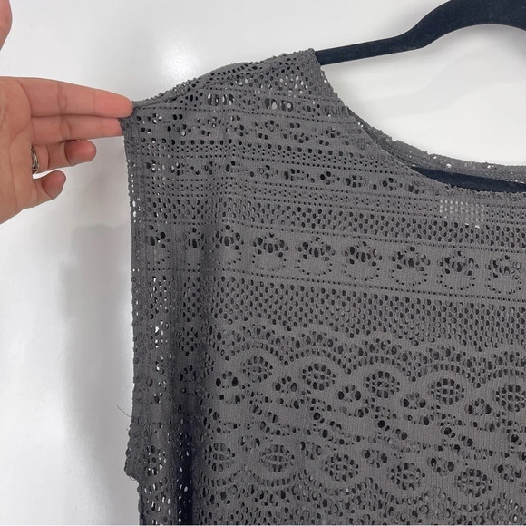 Merona Dark Grey Swim Suit Cover Up Dress Size Medium - Picture 5 of 6